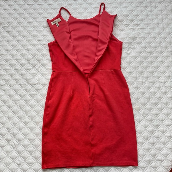 Monteau Los Angeles Coral Bodycon Spaghetti Strap Halter Mini Dress - Size XS - Picture 9 of 10